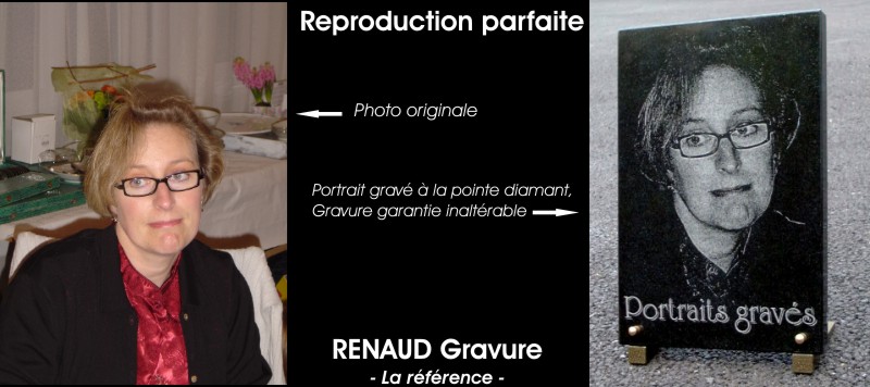Portrait gravé