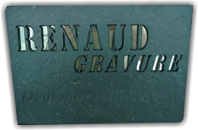 plaques de rues en ardoise - plaques de rues en pierre - plaques de rues en verre