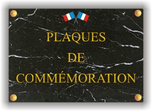 plaques de comm�moration , plaques comm�moratives