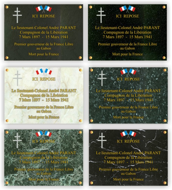 plaques de comm�moration , plaques comm�moratives
