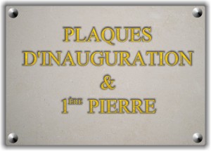 plaques d'inauguration