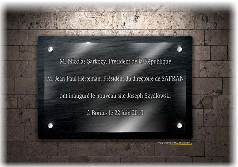 plaque inaugurale