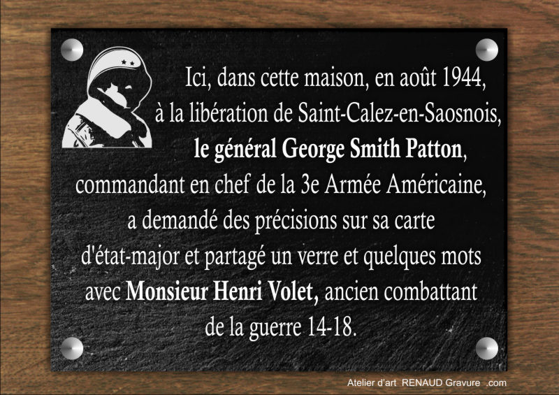 Ardoise grav&eacute;e