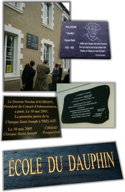 plaques d'inauguration