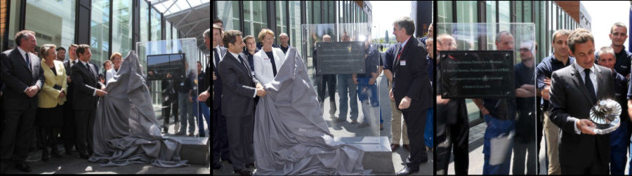 plaque haut de gamme pour inauguration de prestige