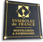 Plaque professionnelle en ardoise en verre