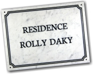 Plaque en verre gravé avec logo monument historique.
