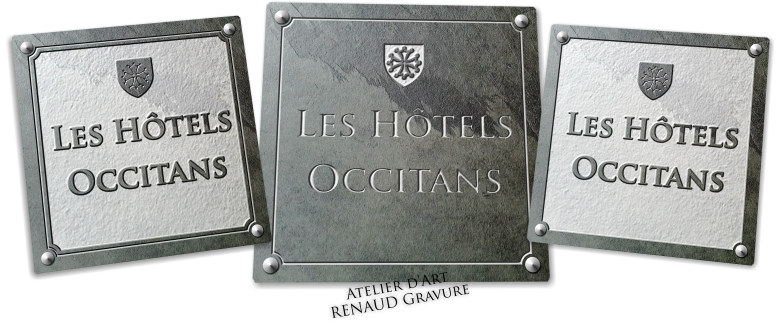 Plaque en ardoise moirée gravée dans la masse pour plaque professionnelle