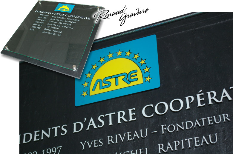 Plaque d'inauguration