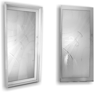 Sablage sur verre en double vitrage - gravure sur verre