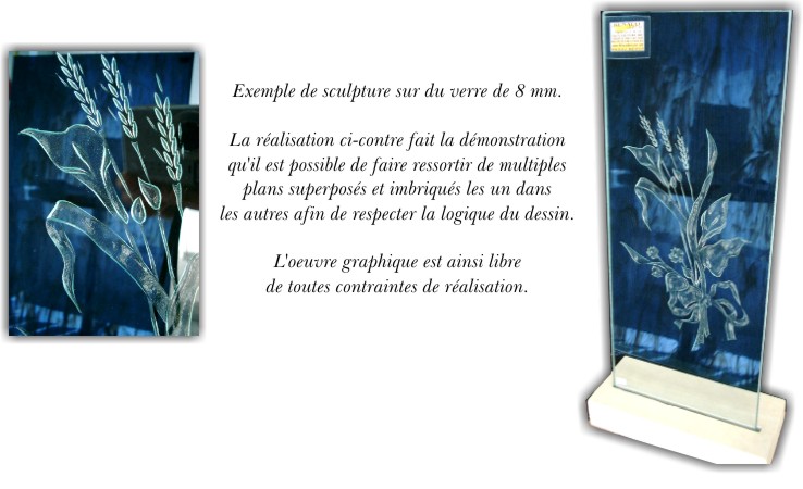 sculpture sur verre - sculpture sur verre