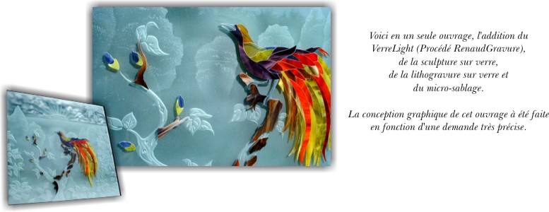 tableaux en verre - sculpture sur verre - sculpture sur verre