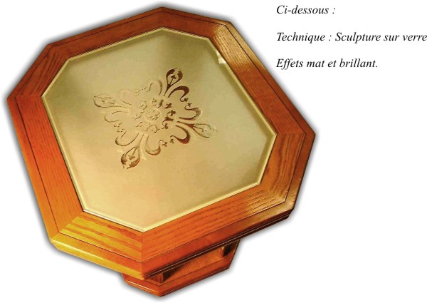 Tables en verre - sculpture sur verre - sculpture sur verre