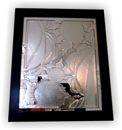 Tableaux en miroir - sculpture sur verre - sculpture sur verre