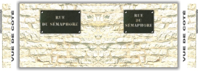 plaques de rues en ardoise - plaques de rues en pierre - plaques de rues en verre