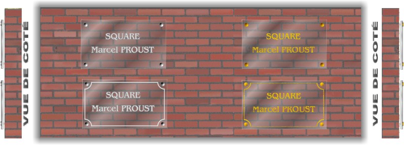 plaques de rues en ardoise - plaques de rues en pierre - plaques de rues en verre