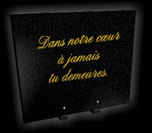 Choisissez un style de lettrage pour plaques fun&eacute;raires