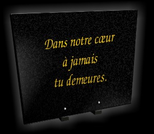 Choisissez un style de lettrage pour plaques fun&eacute;raires
