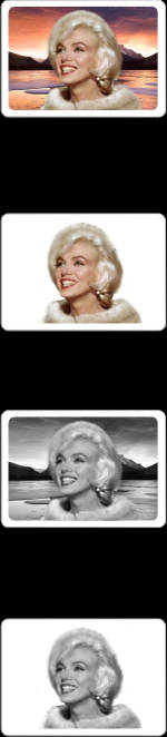 Photo en porcelaine rectangulaire horizontale sans filet or