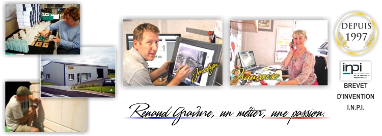 Entreprise Renaud Gravure - gravure de plaques d'inauguration.