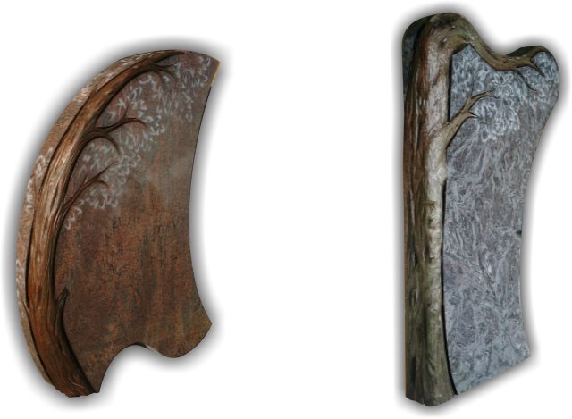 Sculptures sur monuments funéraires