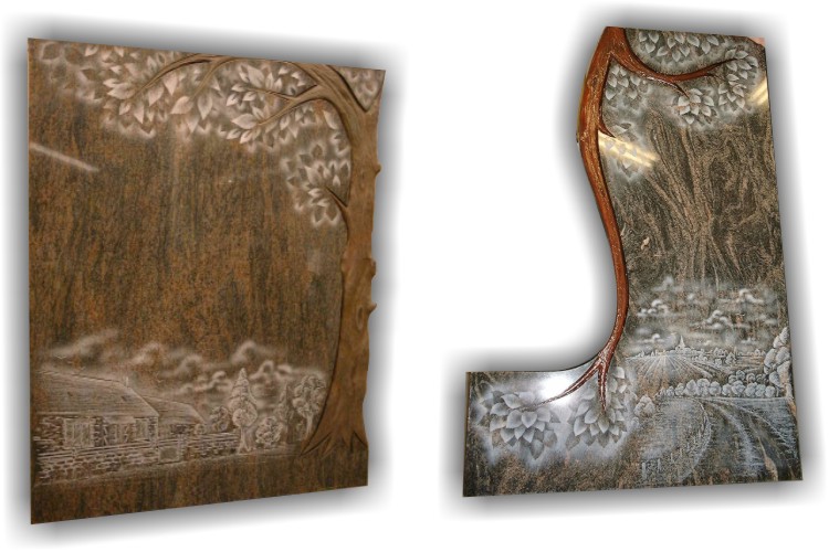 Sculpture sur granit pour monuments funéraires