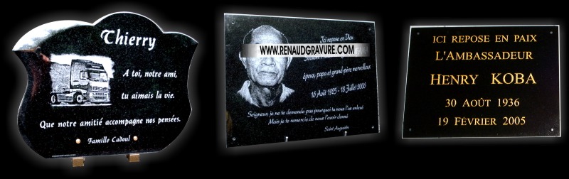 Pour personnaliser une tombe ou une sépulture.