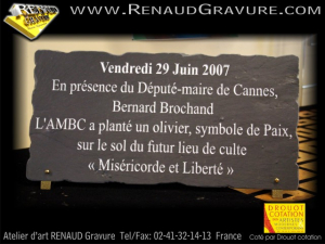 Plaque inaugurative