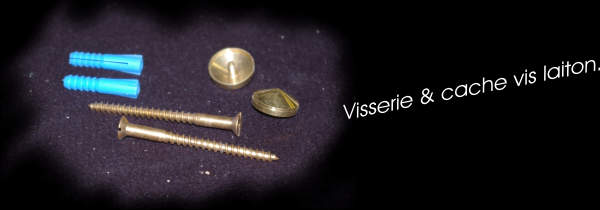 Vis et cache vis laiton