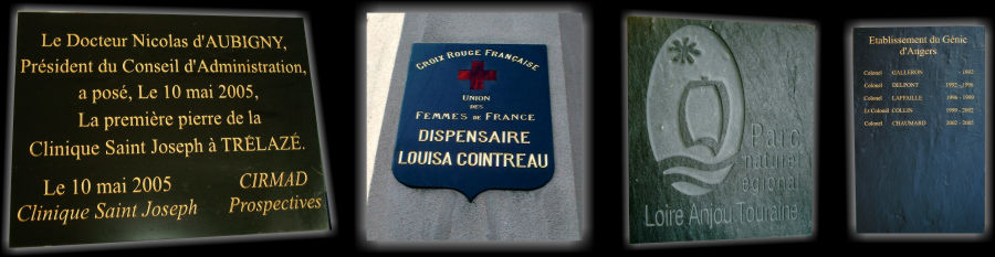 Divers gravures sur ardoise