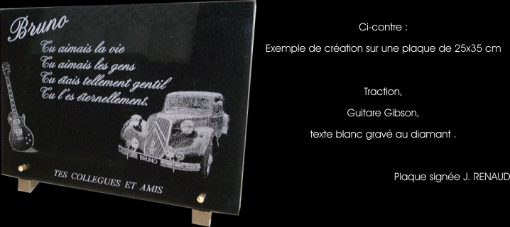 plaques funéraires
