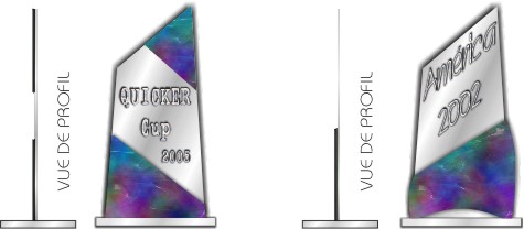 Trophées en ardoise - trophées en verre - trophées en pierre