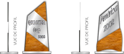 Trophées en ardoise - trophées en verre - trophées en pierre