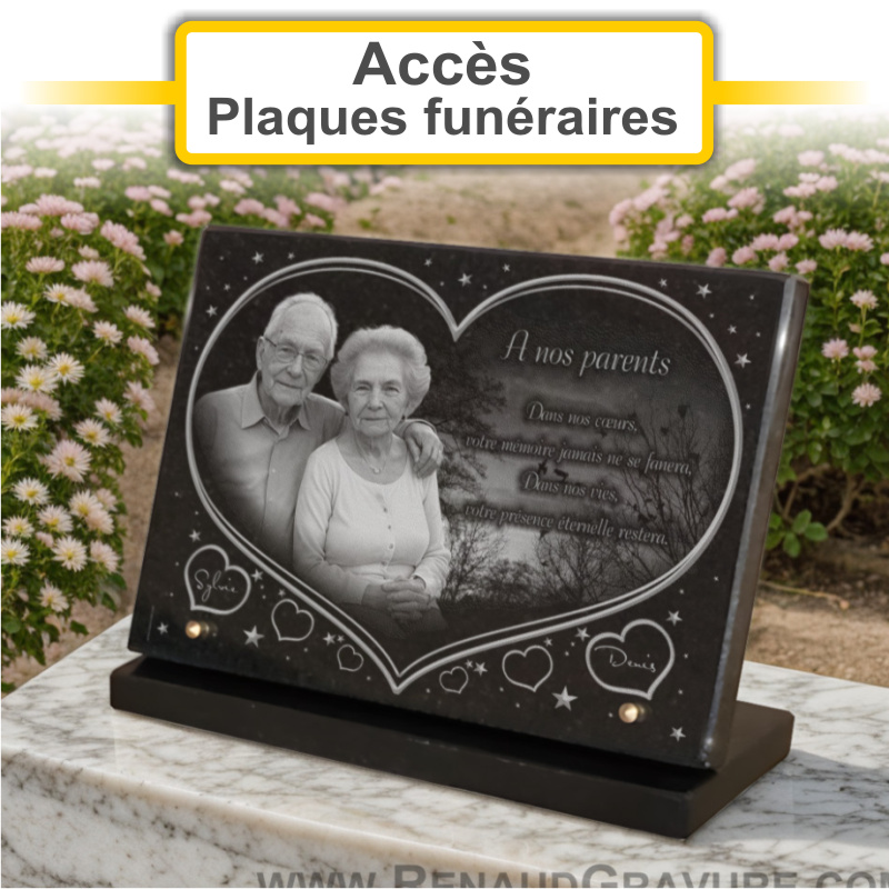 Plaques funéraires personnalisées PF LE BOEDEC PONTIVY à 56300 Pontivy