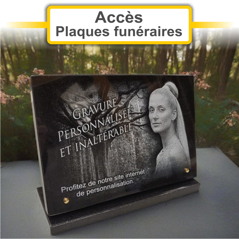 Plaques funéraires personnalisées Pompes funèbres Misericorde à 49100 Angers