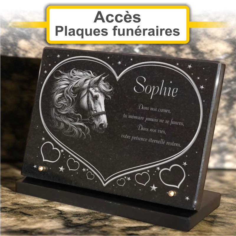 Plaques funéraires personnalisées Pompes funèbres des anges à 83910 POURRIERES