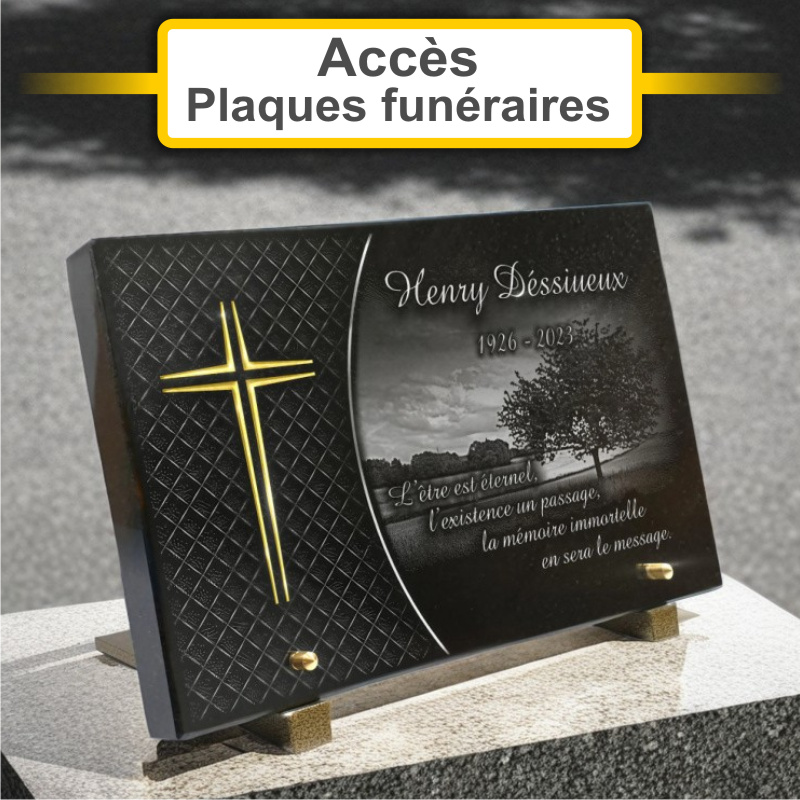 Plaques funéraires personnalisées PF PIDEIL à 66750 saint cyprien