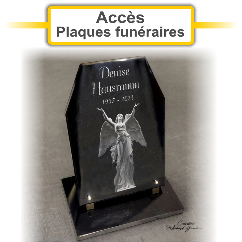 Plaques funéraires personnalisées Marbrerie Pompes-Funèbres Auguet Fils à 60250 MOUY