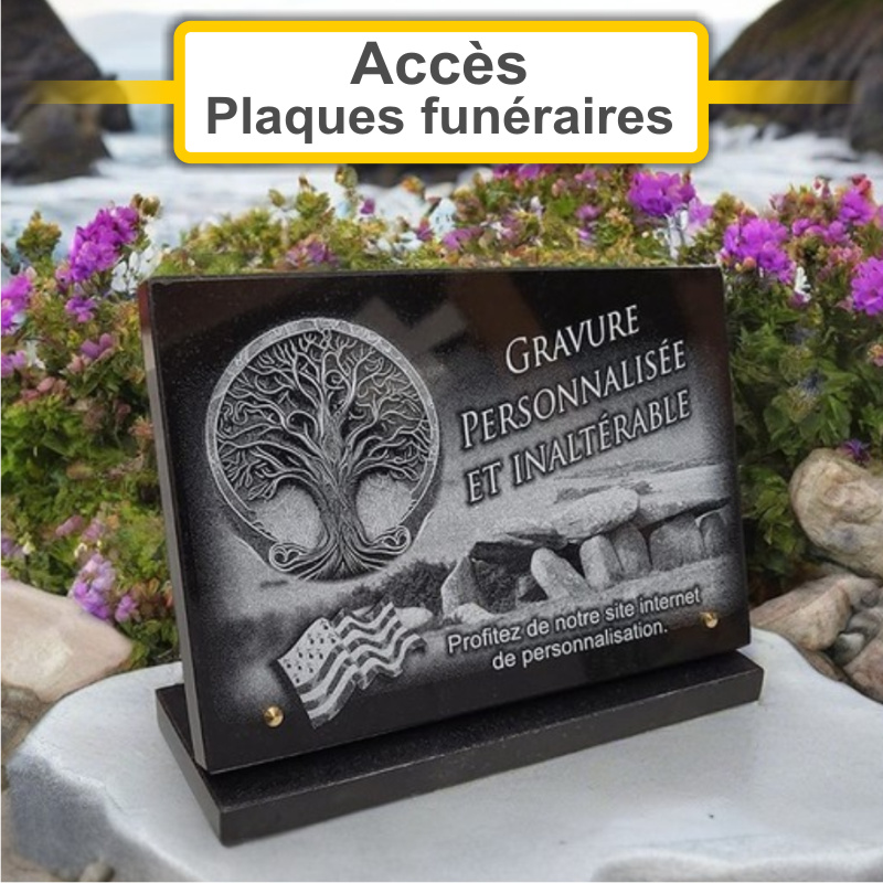 Plaques funéraires personnalisées PF Occitanes Le Choix Funéraire à 11300 LIMOUX