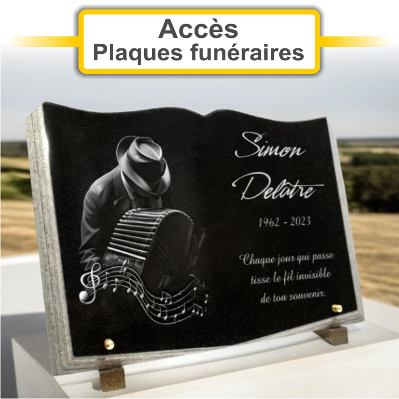 Plaques funéraires personnalisées IDEOGRANIT à 08000 Charleville-Mézières