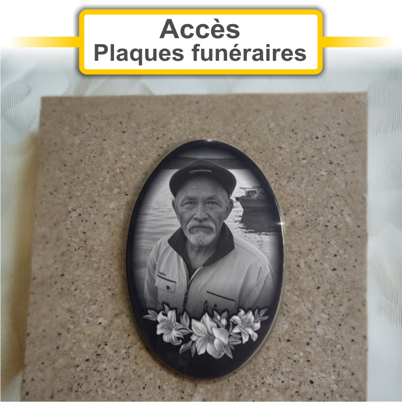 Plaques funéraires personnalisées Pompes funèbres des anges à 83910 POURRIERES