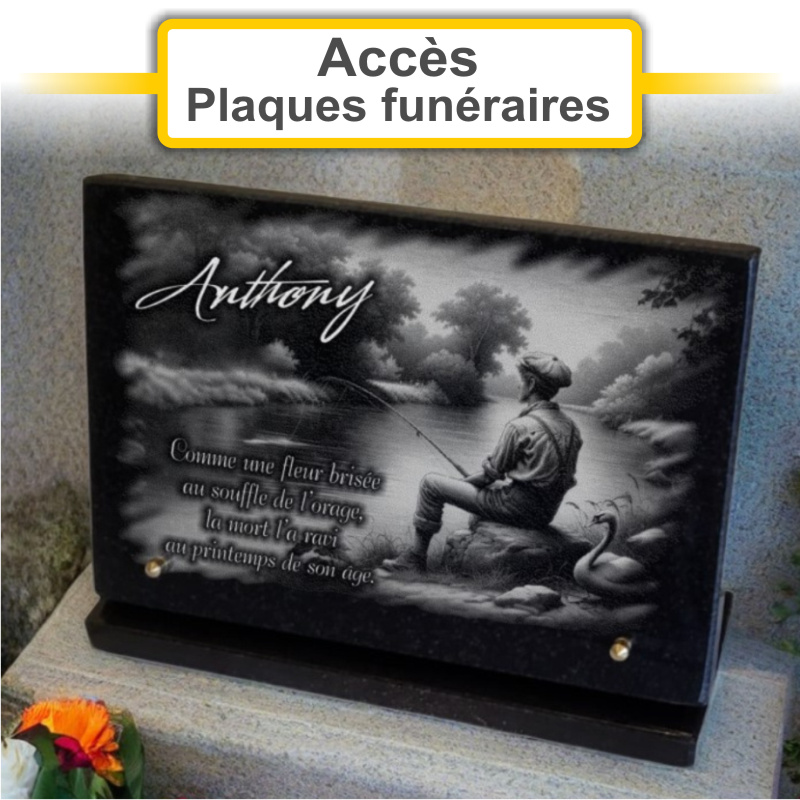 Plaques funéraires personnalisées Pompes Funèbres Ludivine à 73000 Chambéry