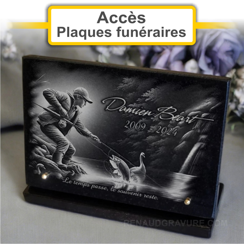 Plaques funéraires personnalisées Pompes Funèbres Confiance à 62250 Marquise