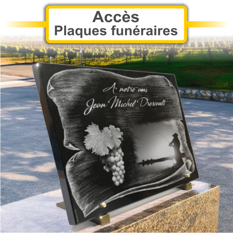 Plaques funéraires personnalisées P.F. Beaumont à 49520 Noyant la Gravoyère