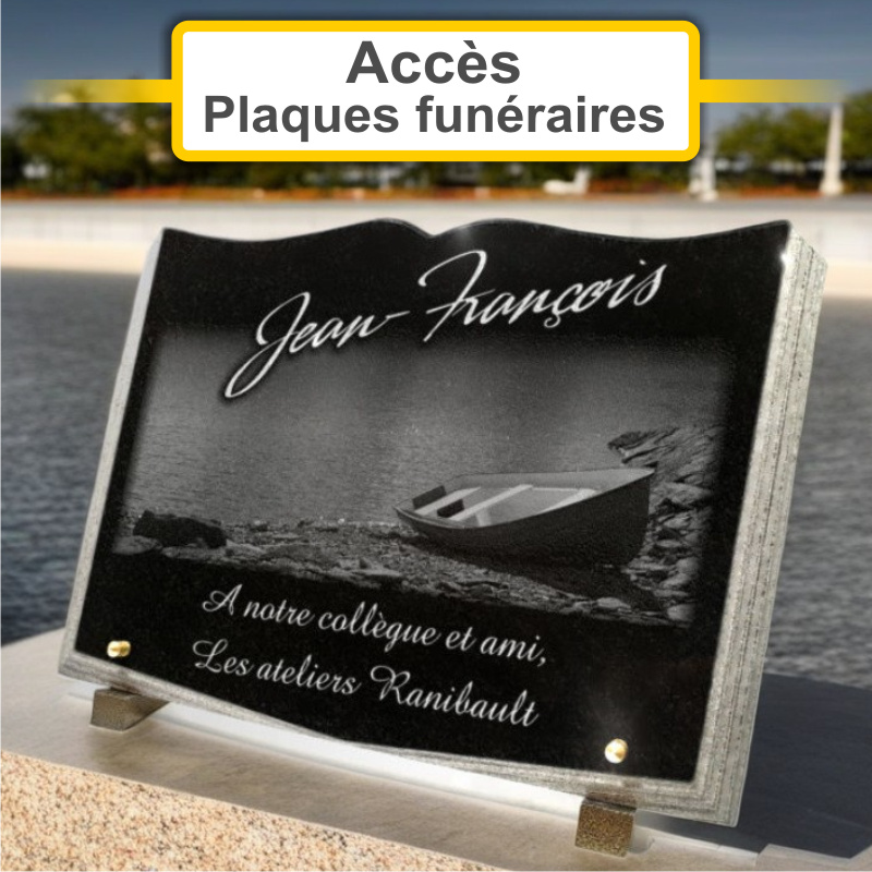 Plaques funéraires personnalisées Centre funéraire GOUDAL à 50600 Saint-Hilaire-du-Harcouët