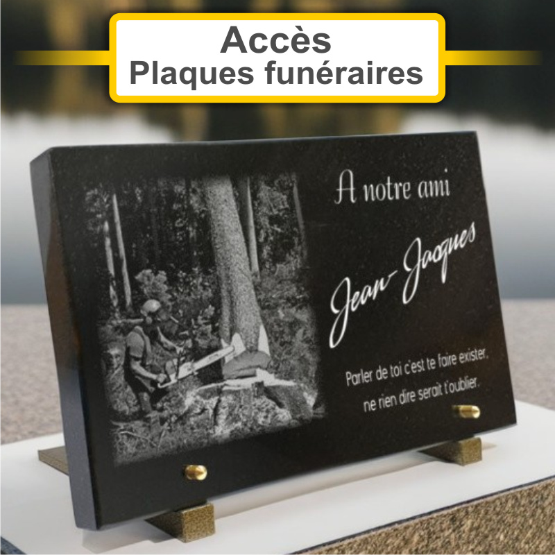 Plaques funéraires personnalisées Pompes funèbres GANTOIS à 59300 Valenciennes