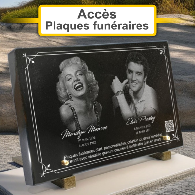 Plaques funéraires personnalisées ets Fischer ch monuments funéraires à 67480 ROESCHWOOG