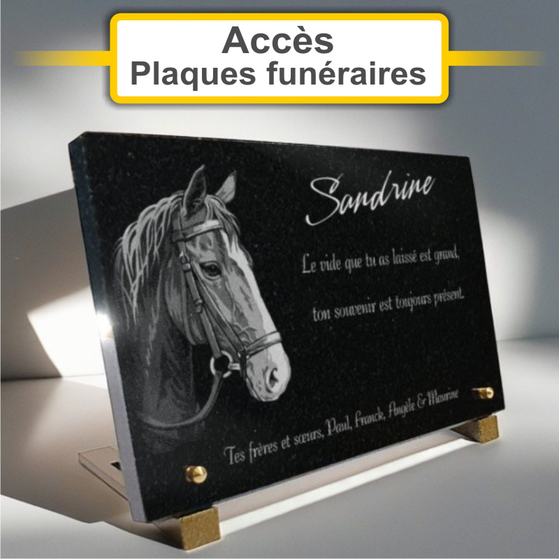 Plaques funéraires personnalisées PF Occitanes Le Choix Funéraire à 11500 QUILLAN