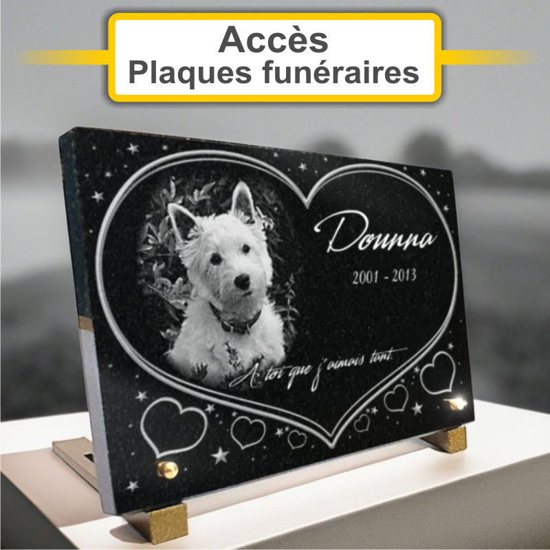 Plaques funéraires personnalisées PF Occitanes Le Choix Funéraire à 11500 QUILLAN