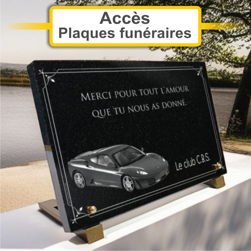 Plaques funéraires personnalisées Pompes funèbres Goliot à 49124 Saint Barthélemy d Anjou